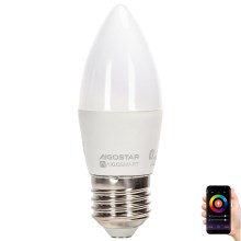 LED-RGBW-Glühbirne C37 E27/4,9W/230V 2700-6500K - Aigostar