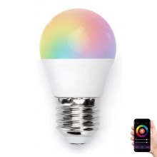 LED RGBW Glühbirne G45 E27/5W/230V 3000-6500K Wi-Fi - Aigostar