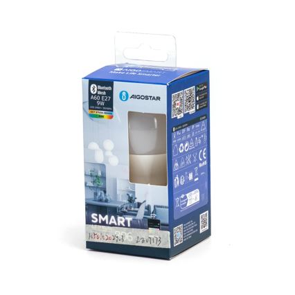 Dimmbare LED-RGBW-Lampe MESH Smart A60 E27/9W/230V 2700-6500K - Aigostar