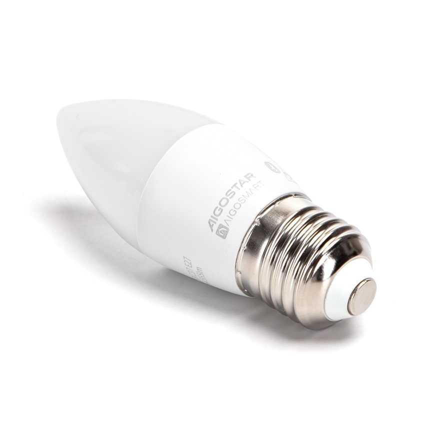 Dimmbare LED-RGBW-Lampe C37 E27/4,9W/230V 2700-6500K - Aigostar