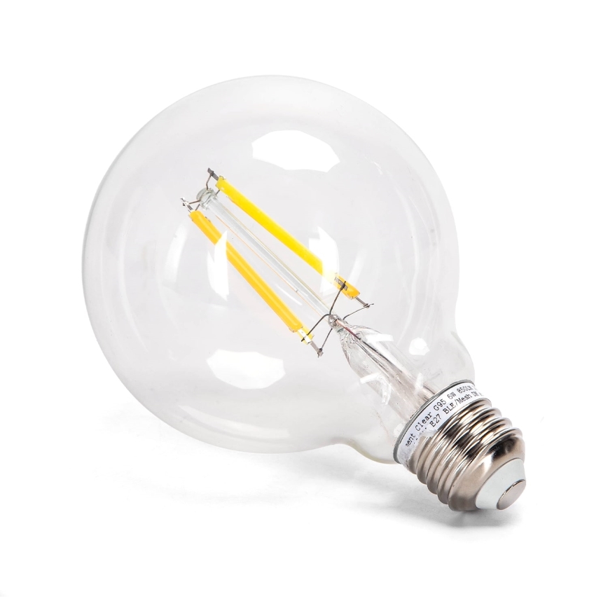 Dimmbare LED-RGBW-Lampe FILAMENT MESH Smart G95 E27/4,9W/230V 2700K - Aigostar