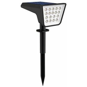 LED RGBW Solarleuchte mit Sensor LED/3,7V IP54 1200 mAh schwarz