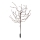LED RGBW Solarleuchte TREE LED/0,1W/1,2V 600 mAh IP44 braun