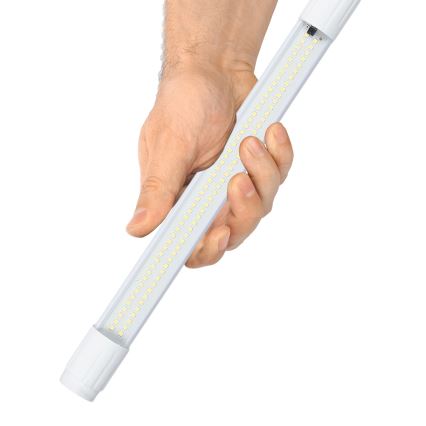 Dimmbare Outdoor-LED-Röhre mit Dämmerungssensor und Solarpanel JIMMY 40W/5000 mAh 3,7V 6000K IP65 + Fernbedienung