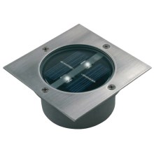 LED-Solar-Auffahrtleuchte LED/0,12W/2xAAA IP67 Edelstahl quadratisch