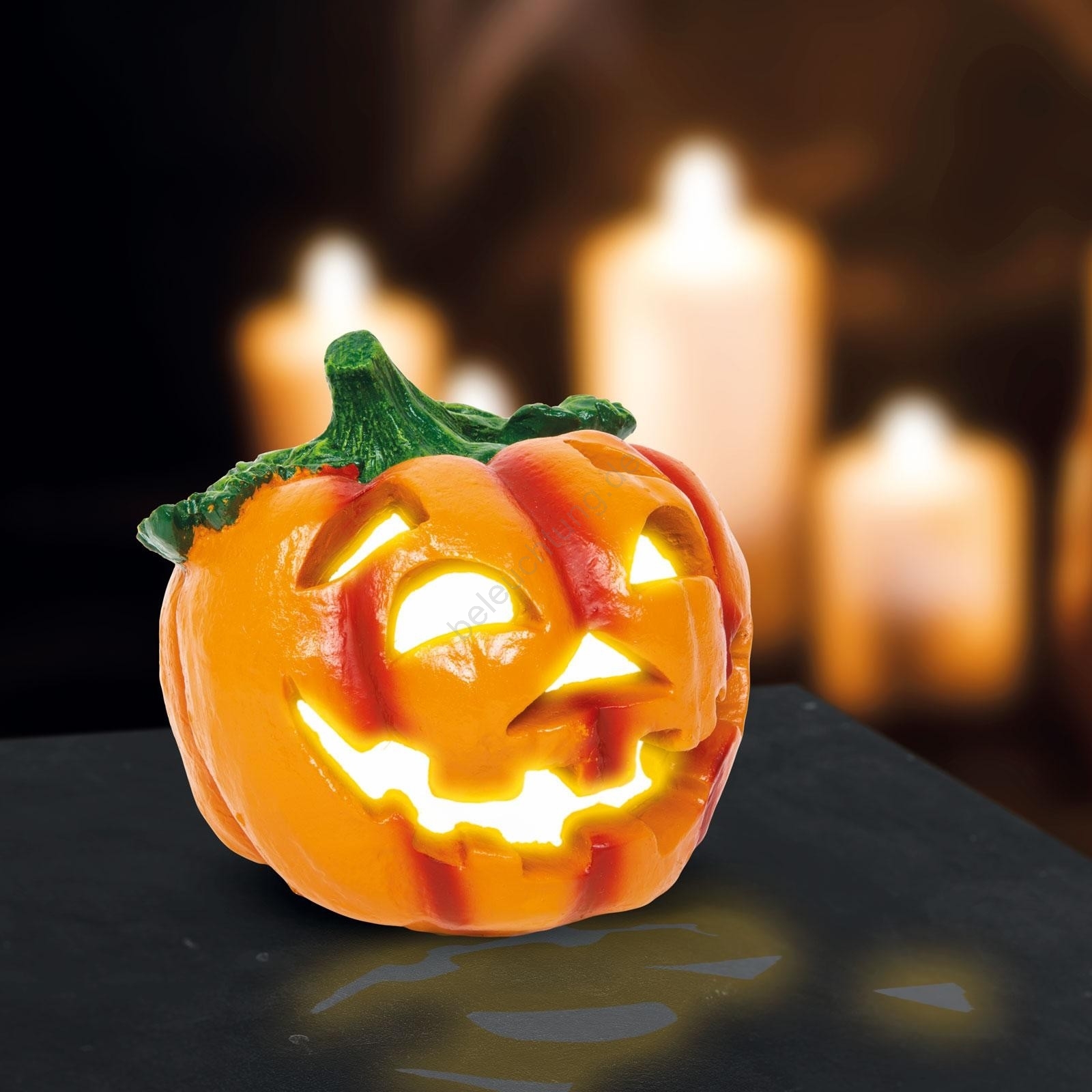 LED-Solar-Dekoration HALLOWEEN LED/300 mAh IP44 Kürbis | Beleuchtung.de