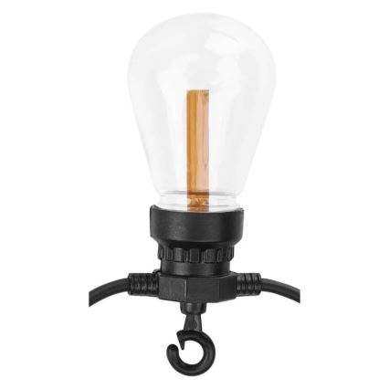 LED Solar-Dekorationslichterkette 10xLED/0,6W/1,2V 4,5m IP44 800 mAh