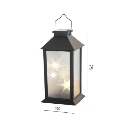 LED-Solar-Hängeleuchte CANDELIO STAR LED/1xAA 2700K IP44 200 mAh