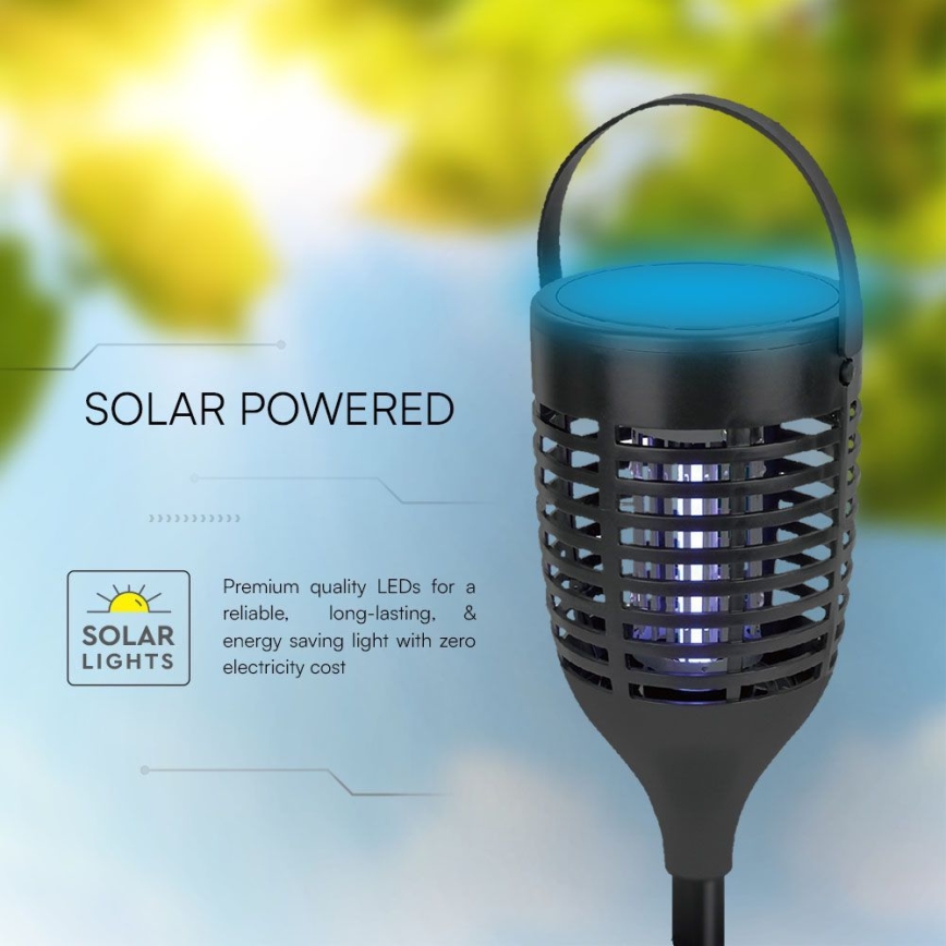 LED-Solar-Insektenvernichter 3in1 LED/1,3W/3,7V IP24 20 mm 2200 mAh