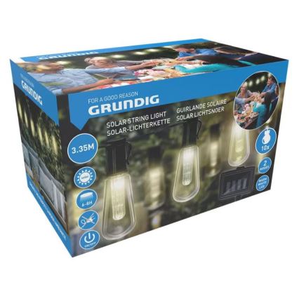 LED Solar-Lichterkette 3,35 m 10xLED/1,2 V 600 mAh