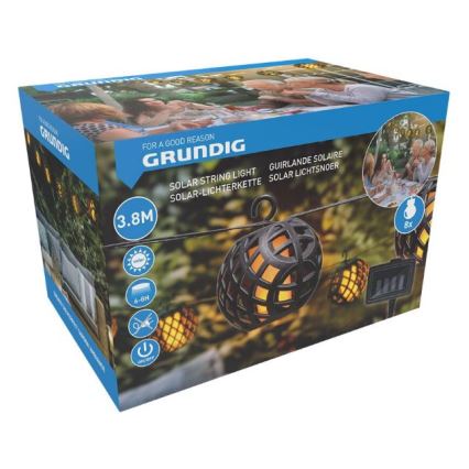 LED Solar-Lichterkette 3,8 m 8xLED/1,2 V 600 mAh