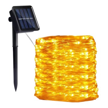 LED Solar-Lichterkette 300xLED/0,12W/1,2V 1xAA 27 m IP44 3000K 800 mAh