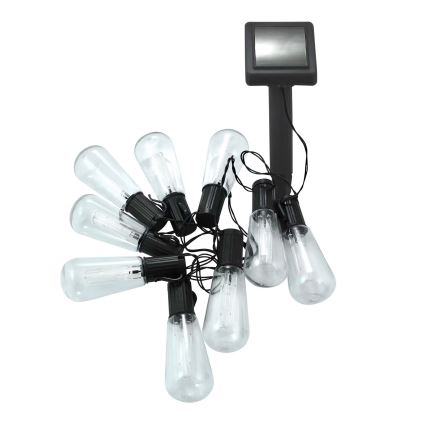 LED Solar-Lichterkette EDISON 10xLED/1,2V 300 mAh 3,8 m IP44