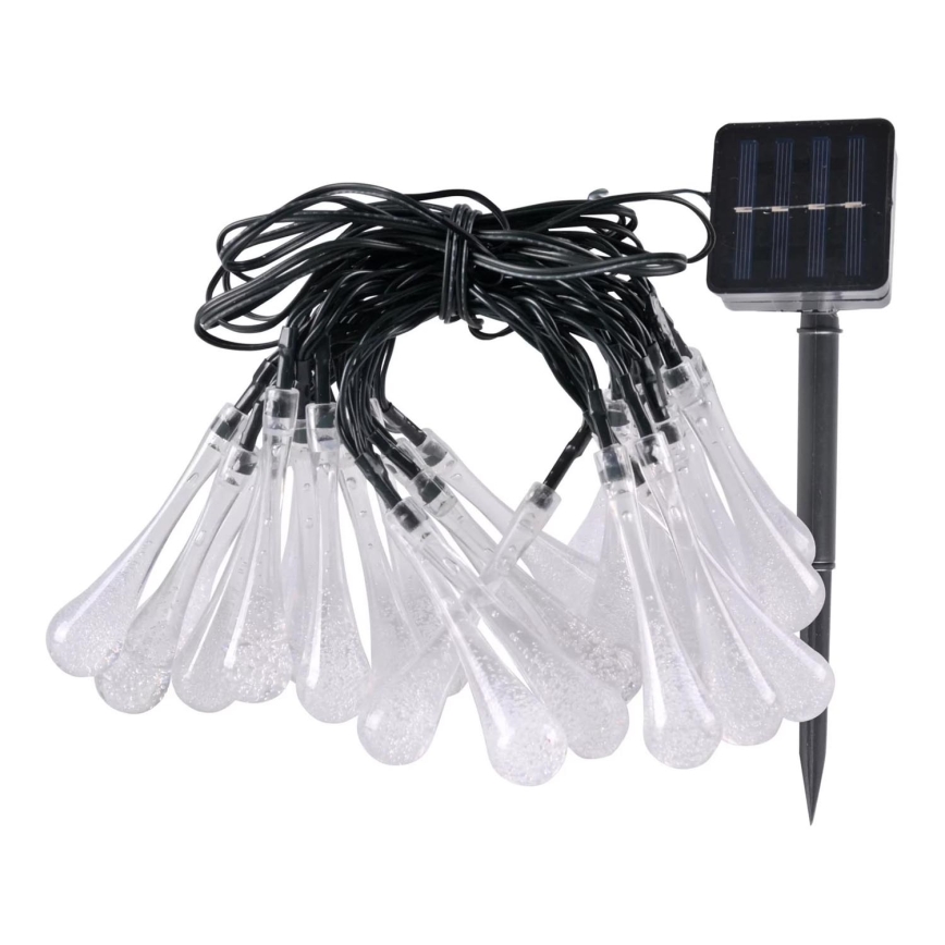 LED Solar-Lichterkette ICE 30xLED/1,2V 300 mAh IP44