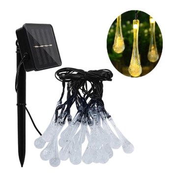 LED Solar-Lichterkette mit Dämmerungssensor 20xLED/0,72W/1,2V 600 mAh 4,7m IP44
