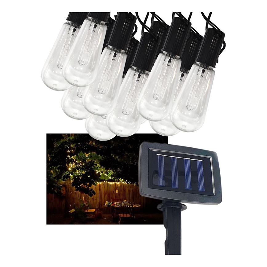 LED Solar-Outdoor-Lichterkette 10xLED/1,2V 300 mAh 2,2 m IP44
