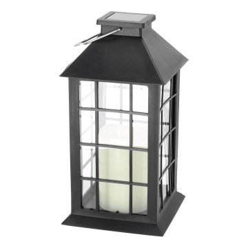 LED-Solar-Pendelleuchte LED/0,02W/1,2V 1xAA 2700K IP44 200 mAh schwarz