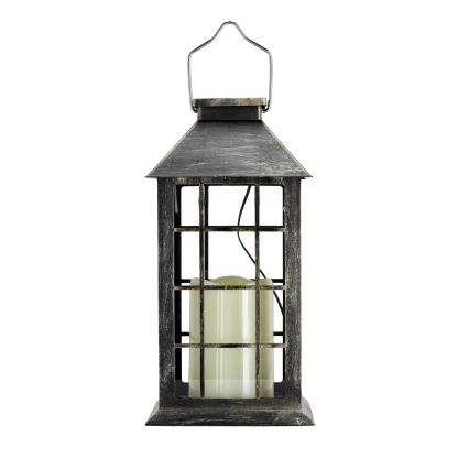 LED-Solar-Pendelleuchte LED/0,02W/1,2V 1xAA 2700K IP44 200 mAh Patina