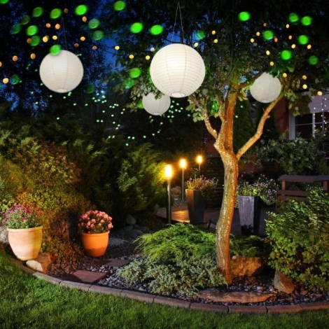 Kaufe Garten Hängen Solar Licht Runde Ball Licht Mit Schmetterling  Wasserdichte Metall Weben Hängen Lampe Hause Dekorative Nachtlicht