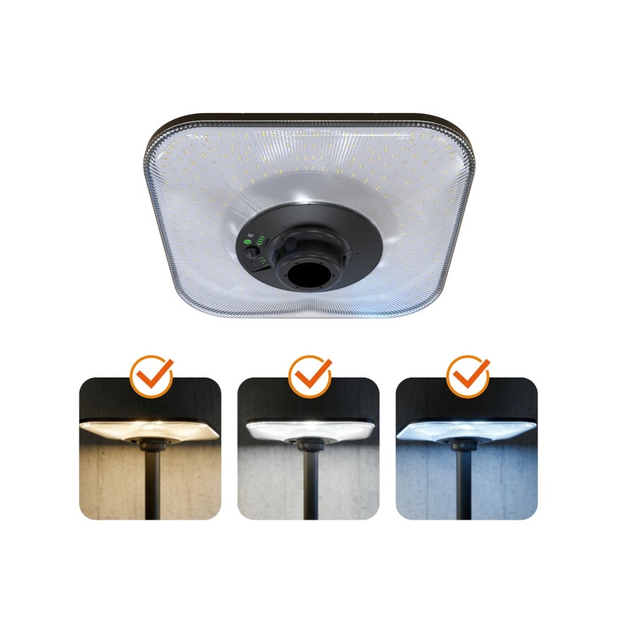 LED-Solar-Straßenleuchte mit Sensor SOLSUMI LED/25W/3,2V 3000/4000/6500K IP54 24000 mAh + Fernbedienung