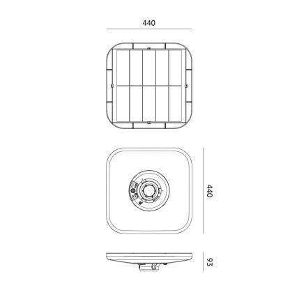 LED-Solar-Straßenleuchte mit Sensor SOLSUMI LED/25W/3,2V 3000/4000/6500K IP54 24000 mAh + Fernbedienung