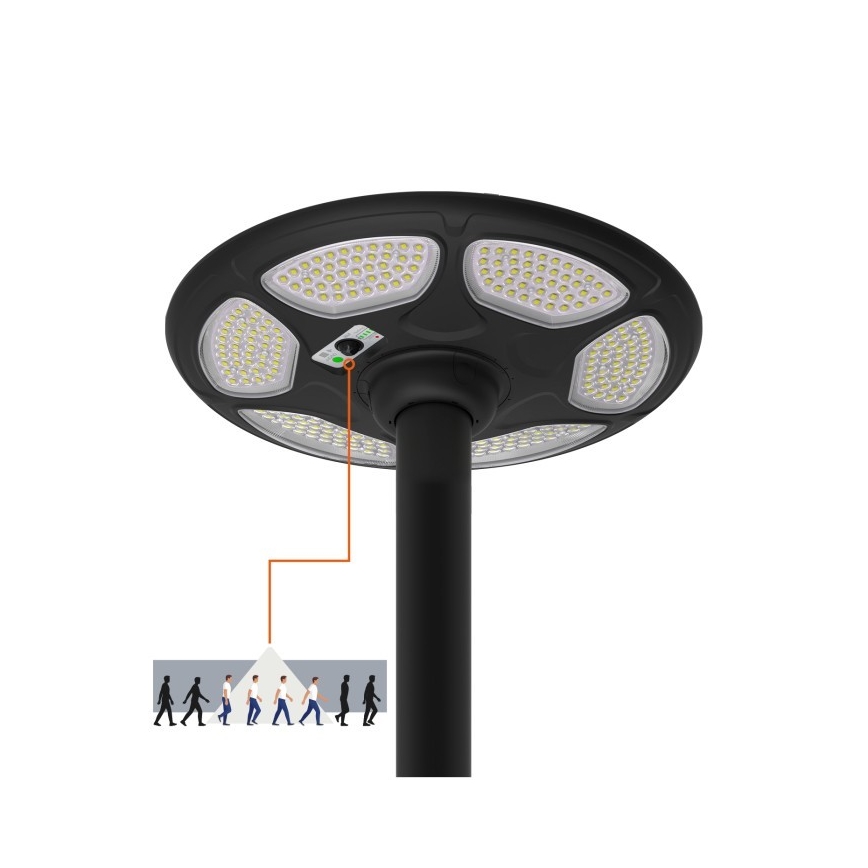 LED Solar Straßenlampe mit Sensor SOLSUMI LED/25W/3,2V IP54 25000 mAh + Fernbedienung