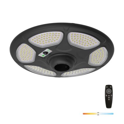 LED Solar Straßenlampe mit Sensor SOLSUMI LED/25W/3,2V IP54 25000 mAh + Fernbedienung