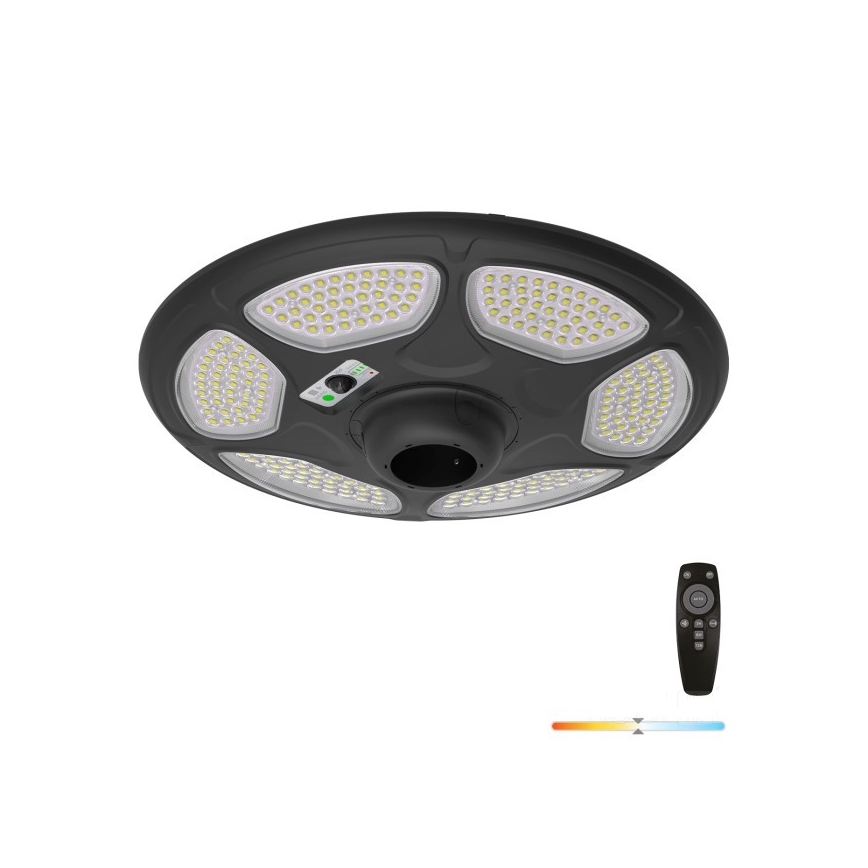 LED Solar Straßenlampe mit Sensor SOLSUMI LED/25W/3,2V IP54 25000 mAh + Fernbedienung