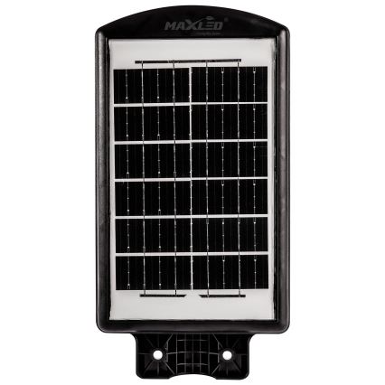 Dimmbare LED-Solar-Straßenlaterne mit Sensor LED/120W/6V 6500K IP65 schwarz + Fernbedienung