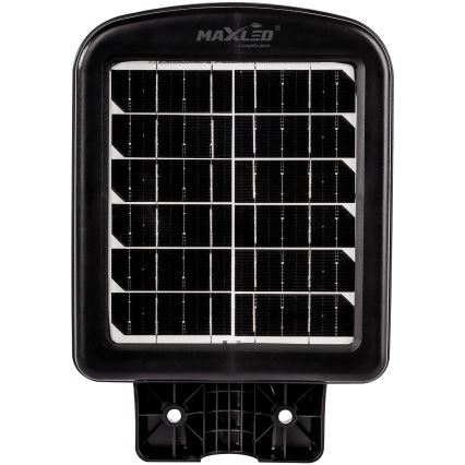 Dimmbare LED-Solar-Straßenlaterne mit Sensor LED/150W/6V 6500K IP65 schwarz + Fernbedienung