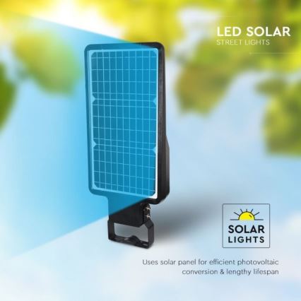 LED Solar-Straßenleuchte mit Sensor LED/40W/9,6V IP65 4000K + Fernbedienung