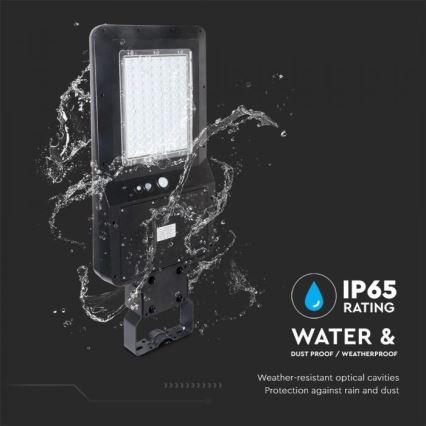 LED Solar-Straßenleuchte mit Sensor LED/40W/9,6V IP65 4000K + Fernbedienung