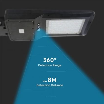 LED Solar-Straßenleuchte mit Sensor LED/40W/9,6V IP65 4000K + Fernbedienung