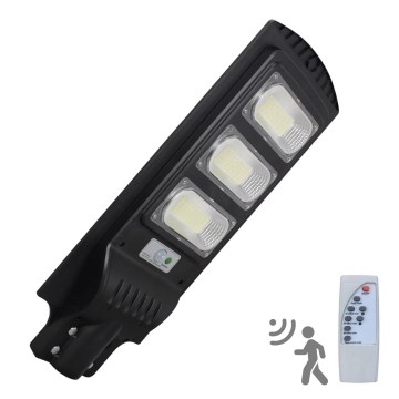 LED Solar-Straßenleuchte mit Sensor STREET LED/10W/3,2V 10000 mAh IP65 + Fernbedienung