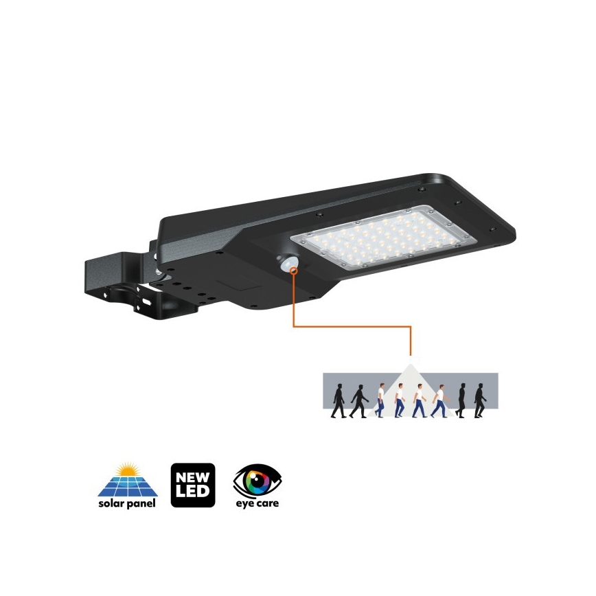 LED-Solar-Straßenleuchte mit Sensor STREET LED/20W/7,4V 3000/4000/6000K IP65 5400 mAh