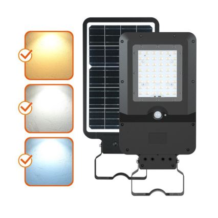 LED-Solar-Straßenleuchte mit Sensor STREET LED/20W/7,4V 3000/4000/6000K IP65 5400 mAh