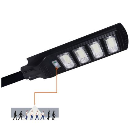 Dimmbare LED-Solar-Straßenleuchte mit Sensor URBI LED/11W/3,2V 6500K 15000 mAh IP54 + Fernbedienung