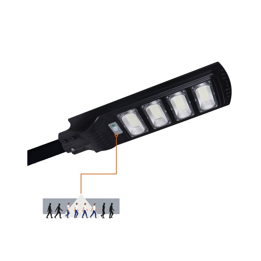 Dimmbare LED-Solar-Straßenleuchte mit Sensor URBI LED/11W/3,2V 6500K 15000 mAh IP54 + Fernbedienung