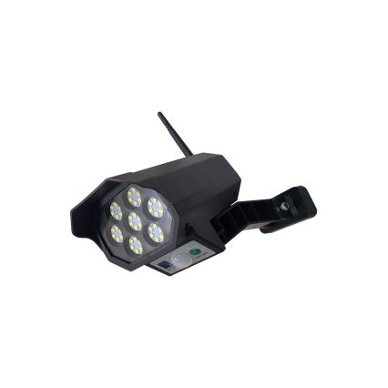 LED Solar-Überwachungskamera-Attrappe mit Sensor LED/3,7V 1200 mAh IP44 schwarz + Fernbedienung