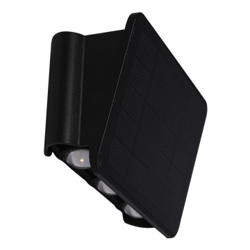 LED-Solar-Wandleuchte ALF LED/4W/3,2V 6000K IP54 schwarz