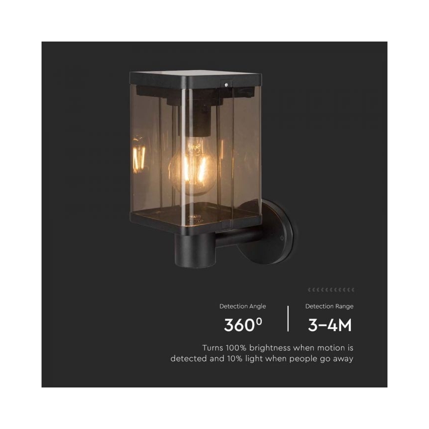 LED-Solar-Wandleuchte für den Außenbereich mit Sensor LED/2,5W/3,7V 3000K IP54 2000 mAh
