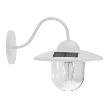 LED Solar-Wandleuchte LED/0,5W/1,2V 600 mAh IP44 Weiß