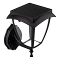 LED-Solar-Wandleuchte LED/2W/3,7V 3000/6000K IP65 2200 mAh schwarz