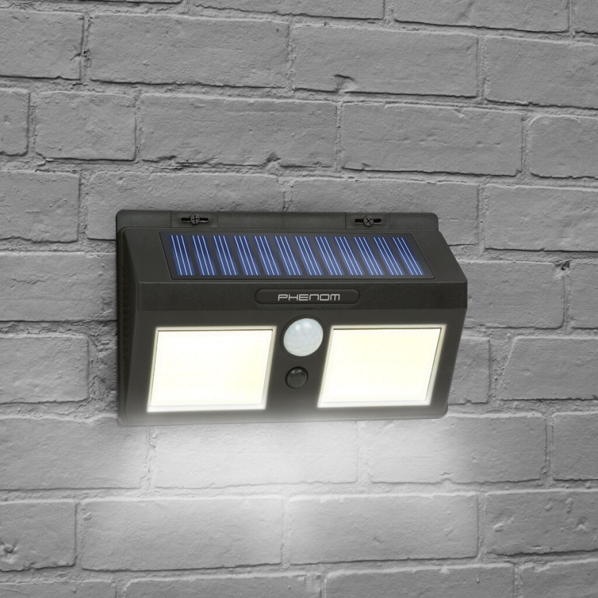 LED-Solar-Wandleuchte mit Sensor 2xLED/2,5W/5,5V IP65