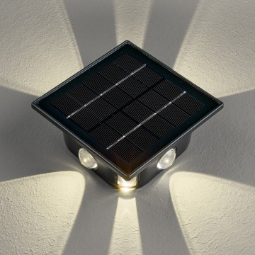 LED Solar-Wandleuchte mit Sensor LED/2W/5V IP54 1300 mAh