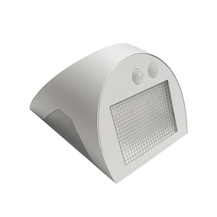 LED-Solar-Wandleuchte mit Sensor LED/3W/3,7V 3000/4000K 1200 mAh IP54 weiß