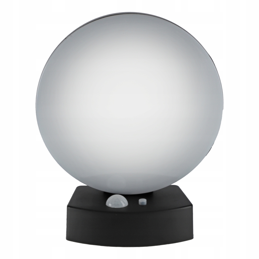 Dimmbare LED-Solar-Wandleuchte mit Sensor LED/3W/3,7V 1800 mAh IP54 schwarz