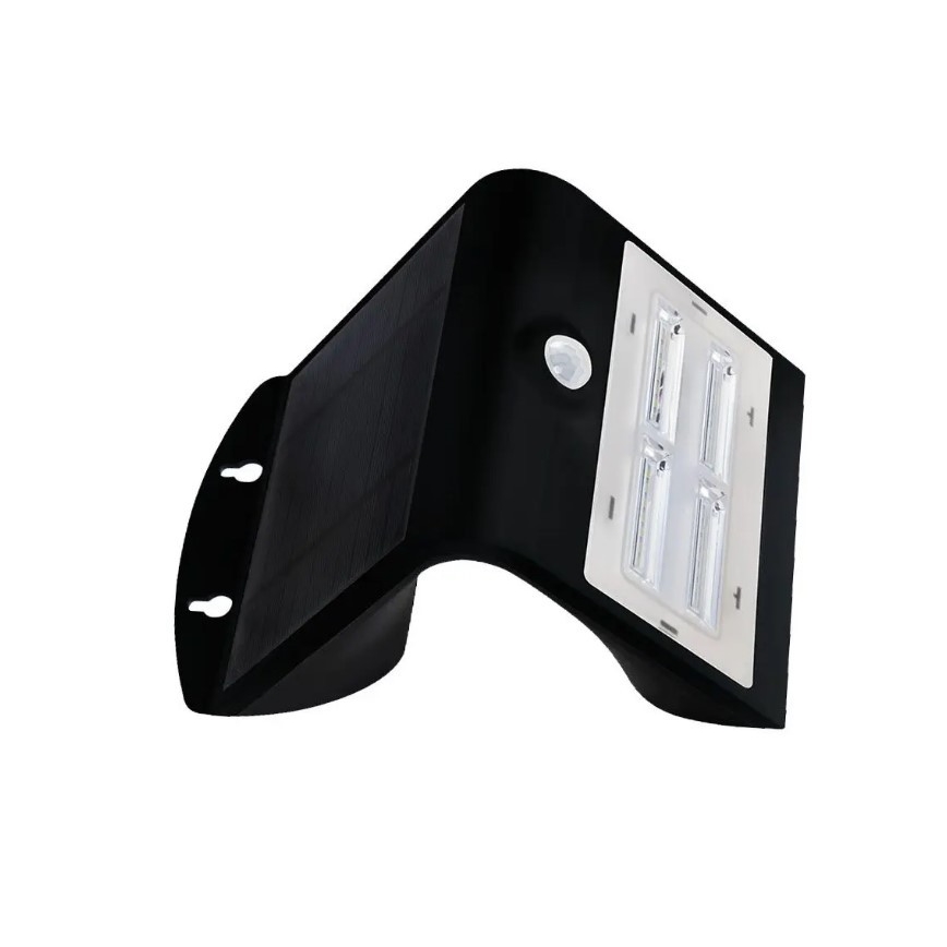 LED Solar Wandleuchte mit Sensor LED/3W/3,7V 3000/4000K IP65 schwarz