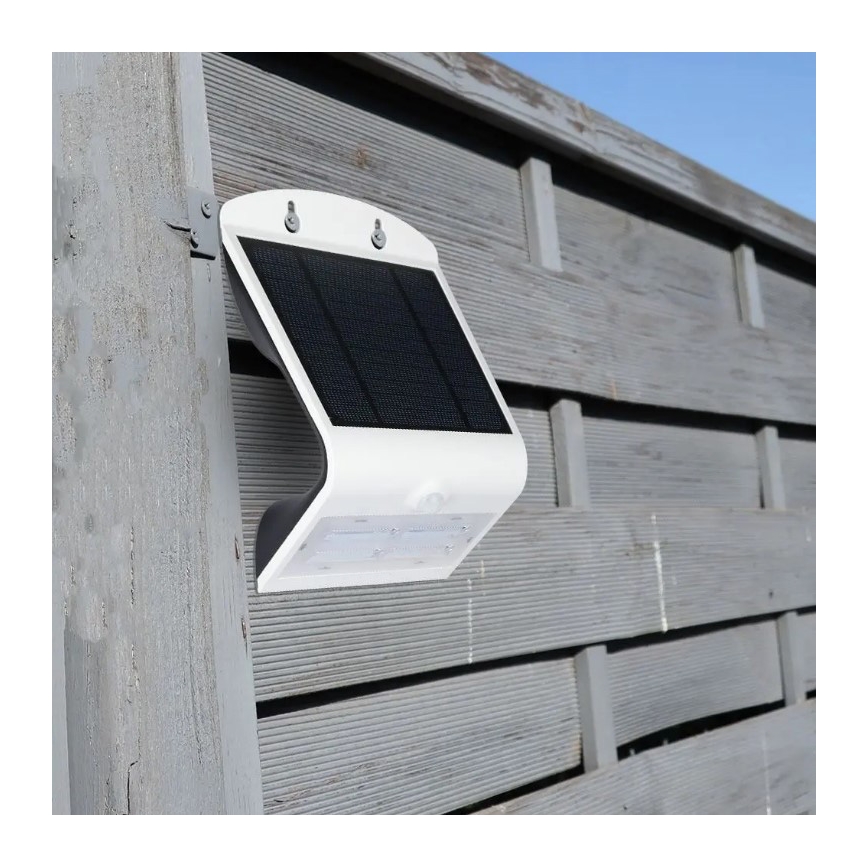 LED Solar-Wandleuchte mit Sensor LED/3W/3,7V 3000/4000K IP65 weiß