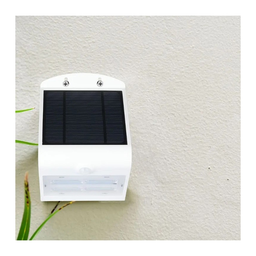 LED Solar-Wandleuchte mit Sensor LED/3W/3,7V 3000/4000K IP65 weiß